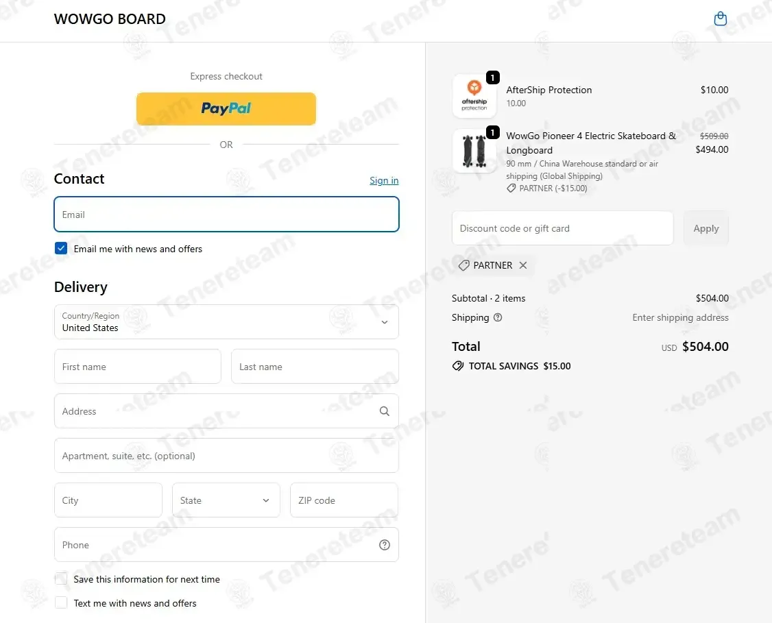 WowGo Board coupon code re-checked and confirmed working at checkout