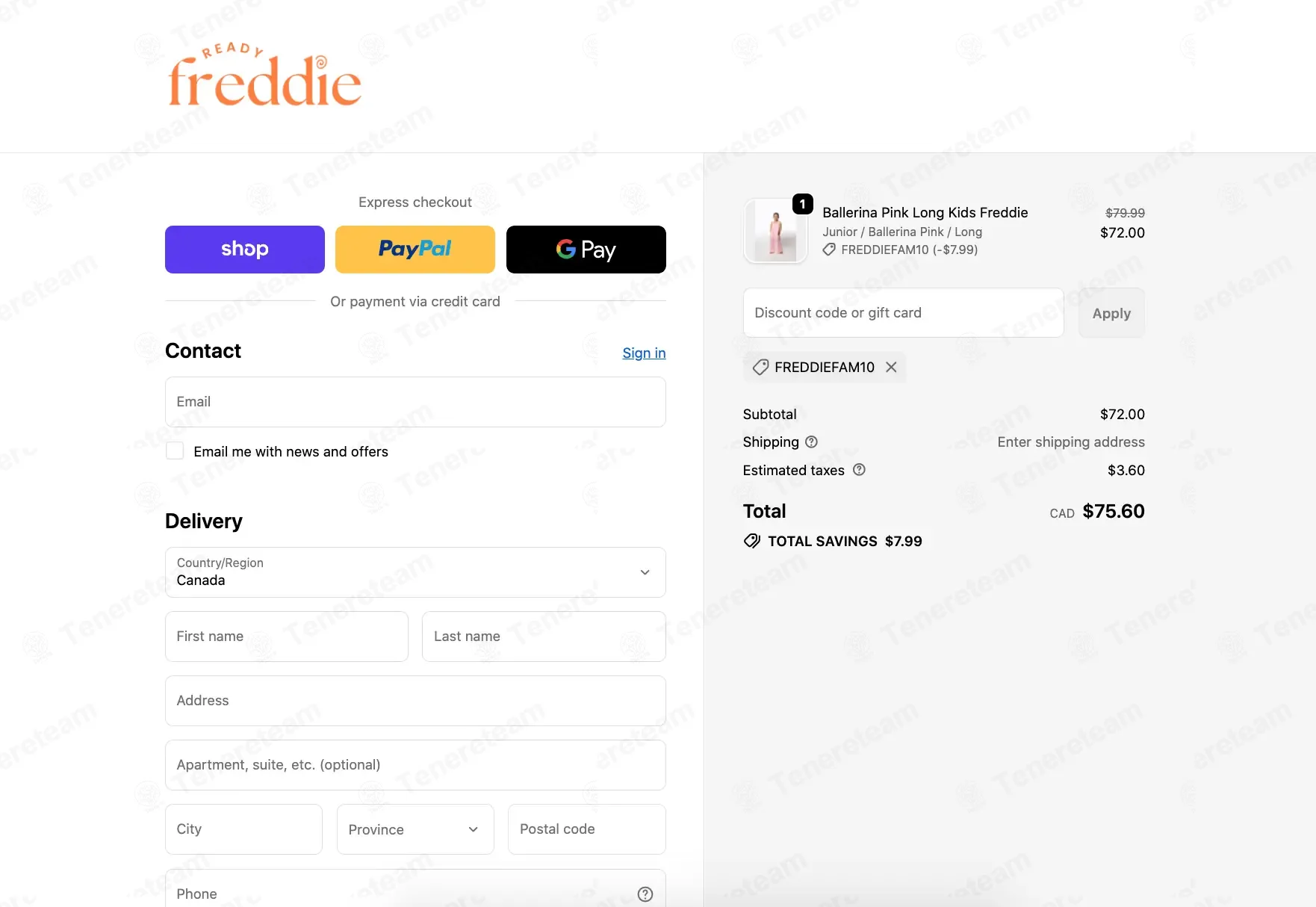 Ready Freddie coupon code: 10% off with FREDDIEFAM10. Tested and valid as 5 months ago.