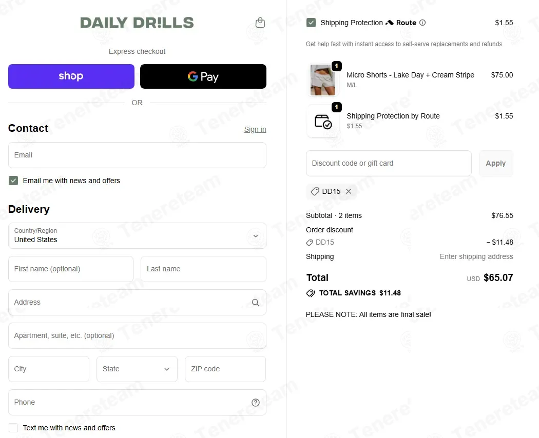 Daily Drills coupon code re-checked and confirmed working at checkout