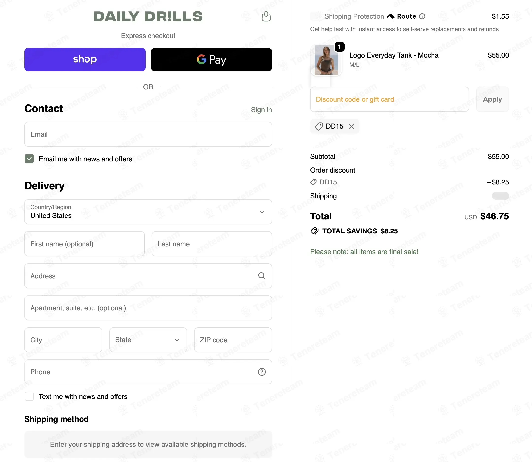 Daily Drills coupon code: 15% off with DD15. Tested and valid as 1 day ago.