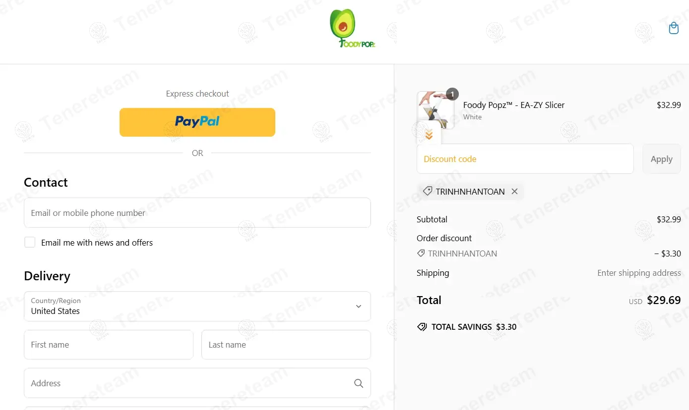 Foody Popz coupon code: 10% off with TRINHNHANTOAN. Tested and valid as 4 months ago.