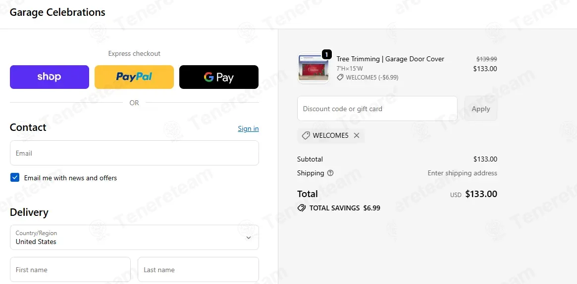 Garage Celebrations coupon code: 5% off with WELCOME5. Tested and valid as 6 months ago.