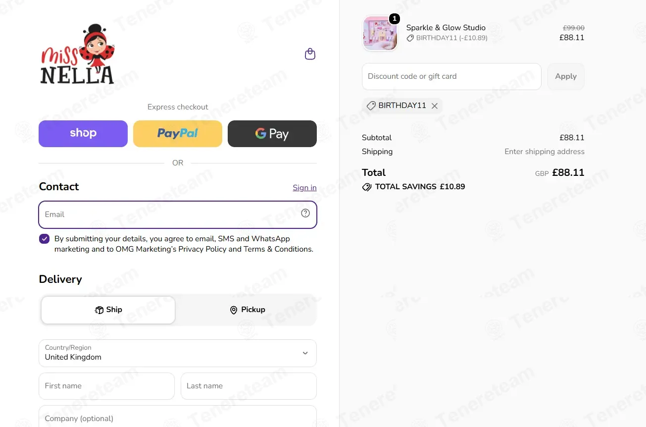 Miss Nella coupon code: 11% off with BIRTHDAY11. Tested and valid as 14 hours ago.