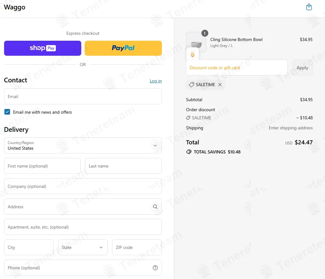 Waggo apply coupon code