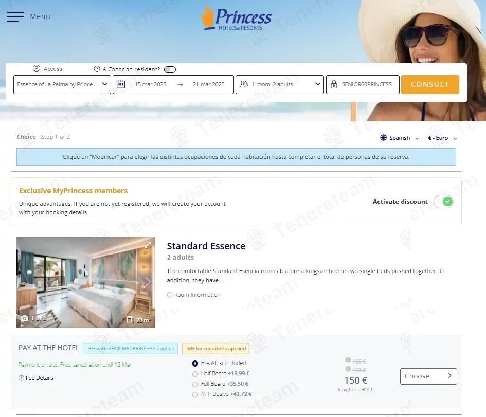 Princess Hotels And Resorts coupon code: 5% off with SENIOR60PRINCESS. Tested and valid as 1 year ago.