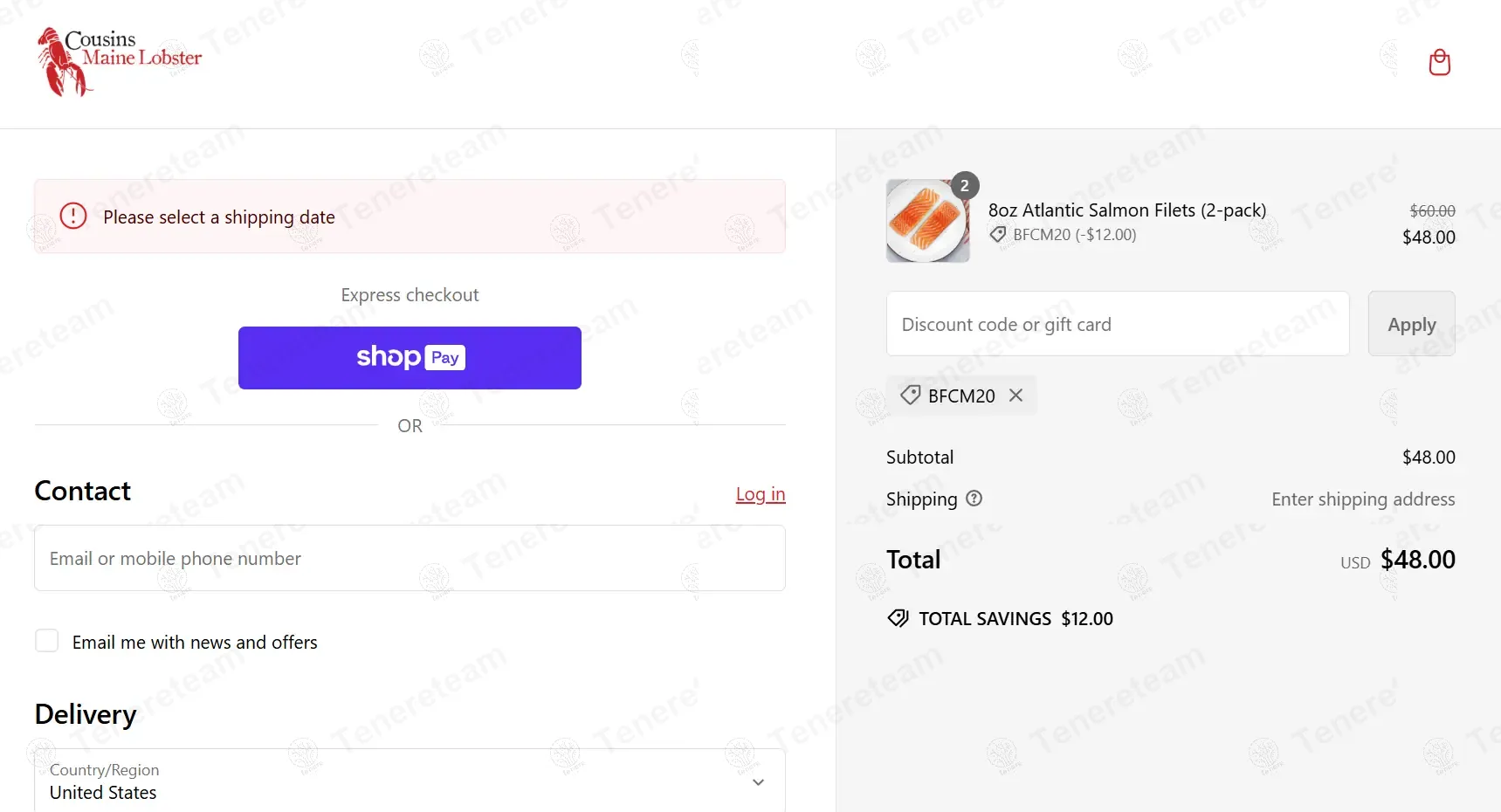 Cousinsmainelobster.com coupon code: 20% off with BFCM20. Tested and valid as 1 year ago.