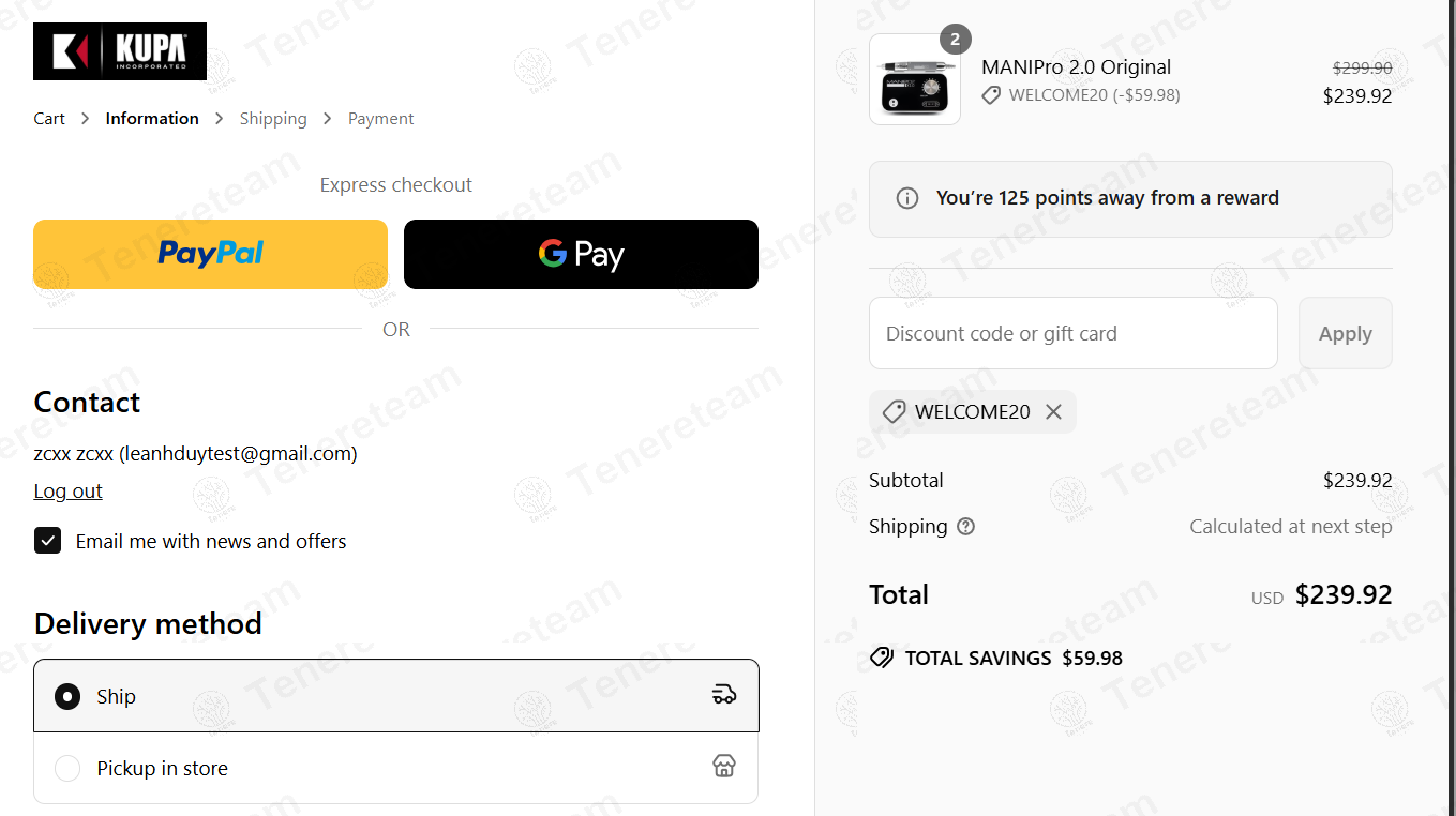 Kupa Inc coupon code: 20% off with WELCOME20. Tested and valid as 9 months ago.