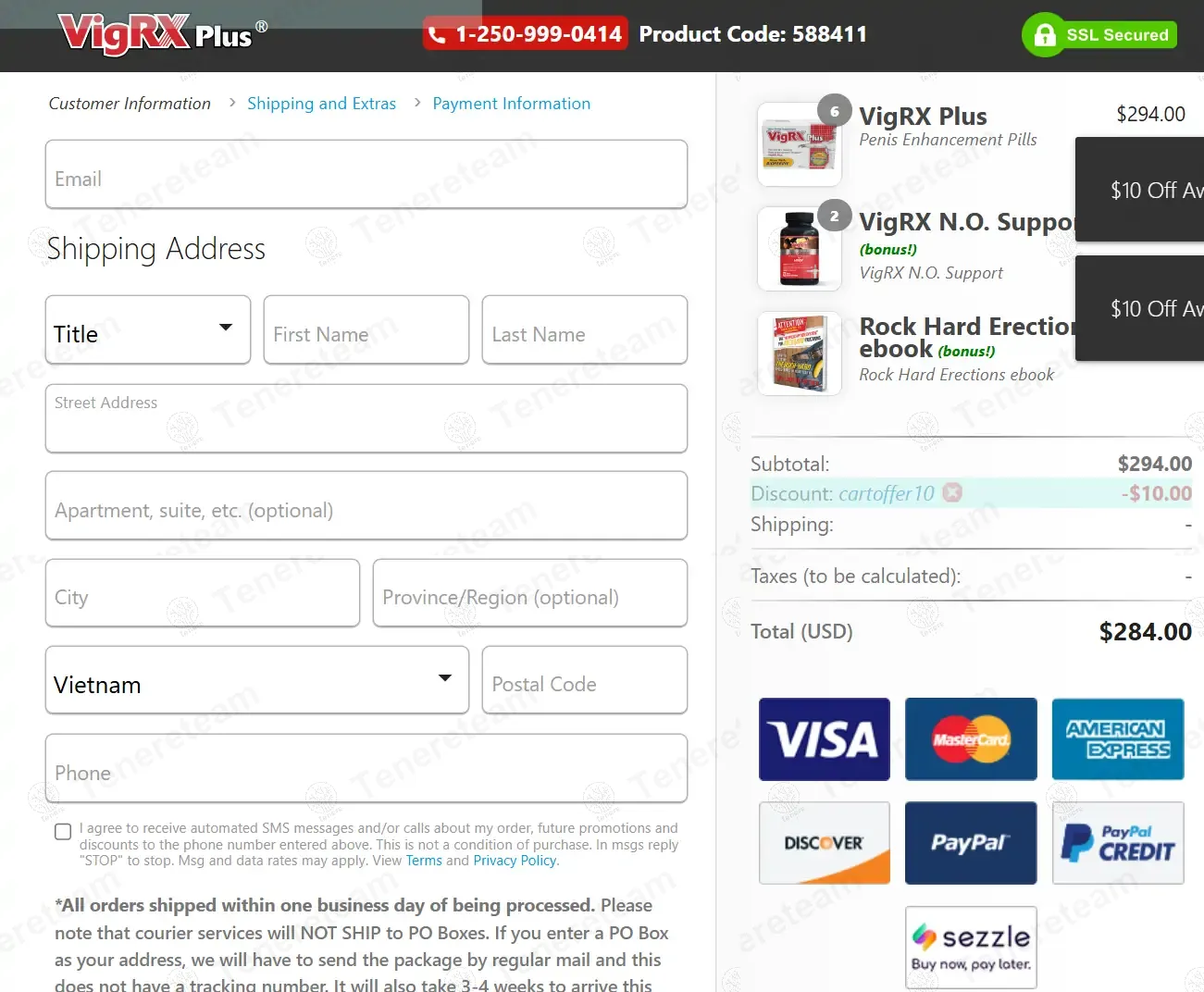 VigRX Plus apply coupon code