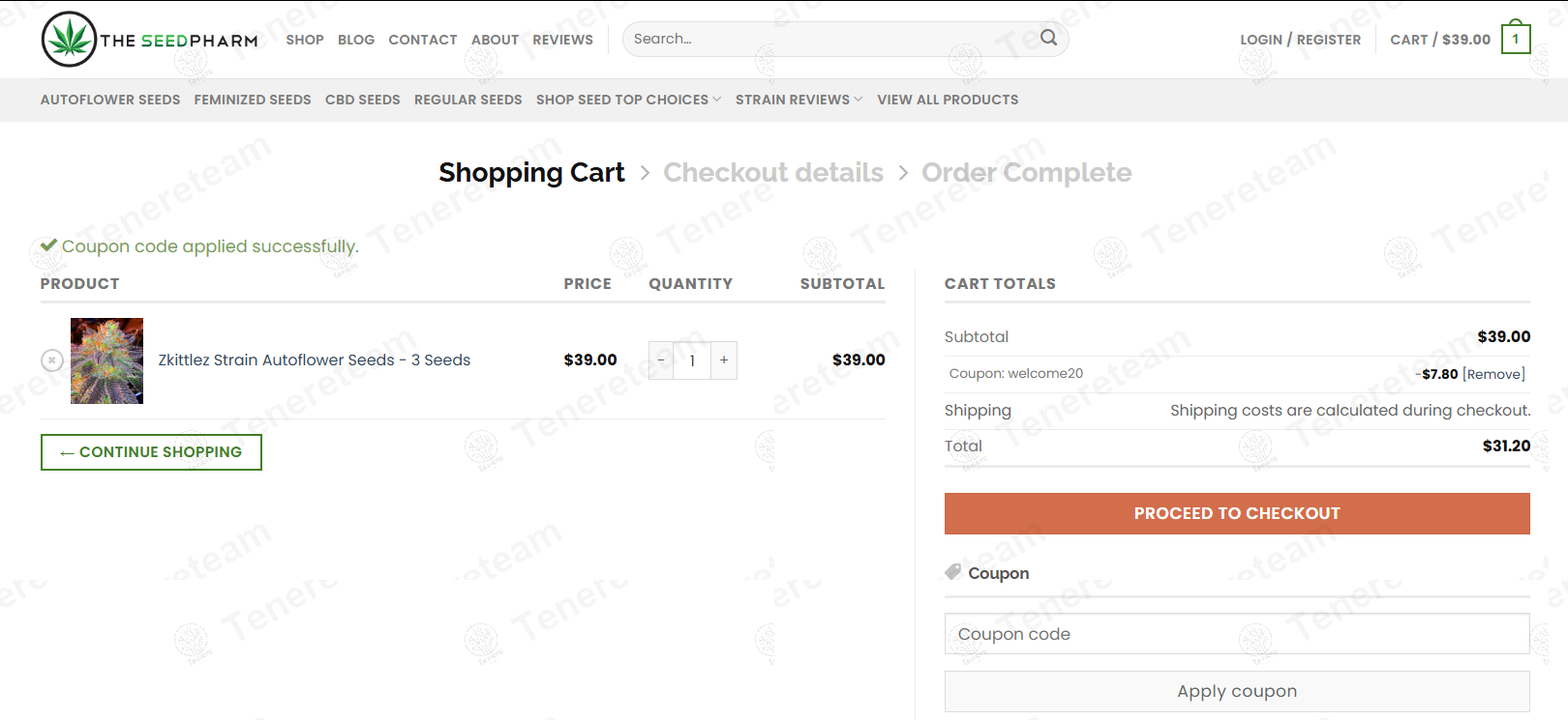 The Seed Pharm coupon code: 20% off with WELCOME20. Tested and valid as 1 year ago.