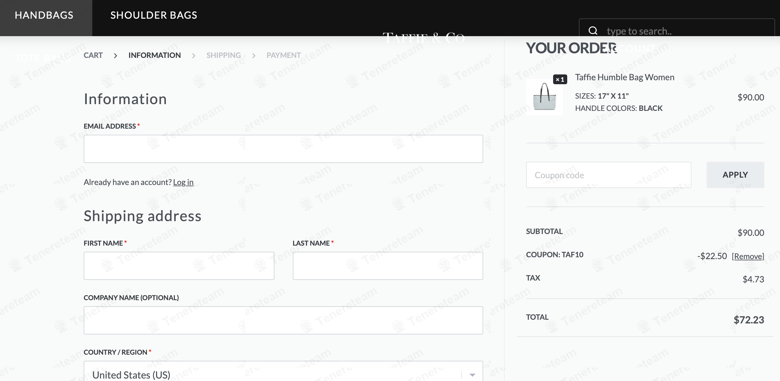 Taffie Co coupon code: 25% off with TAF10. Tested and valid as 1 year ago.