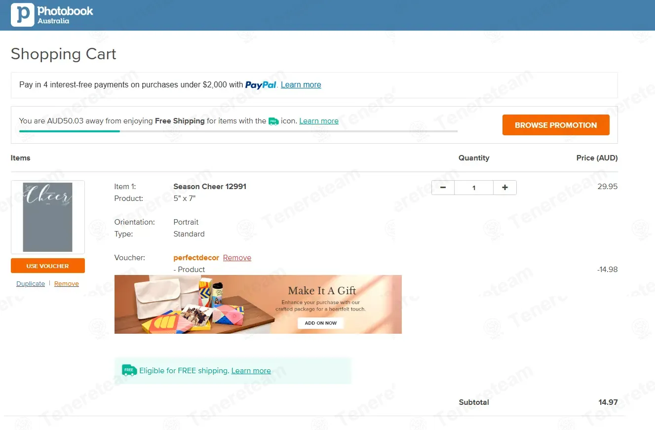 Photobook Australia coupon code: 50% off with perfectdecor. Tested and valid as 4 weeks ago.