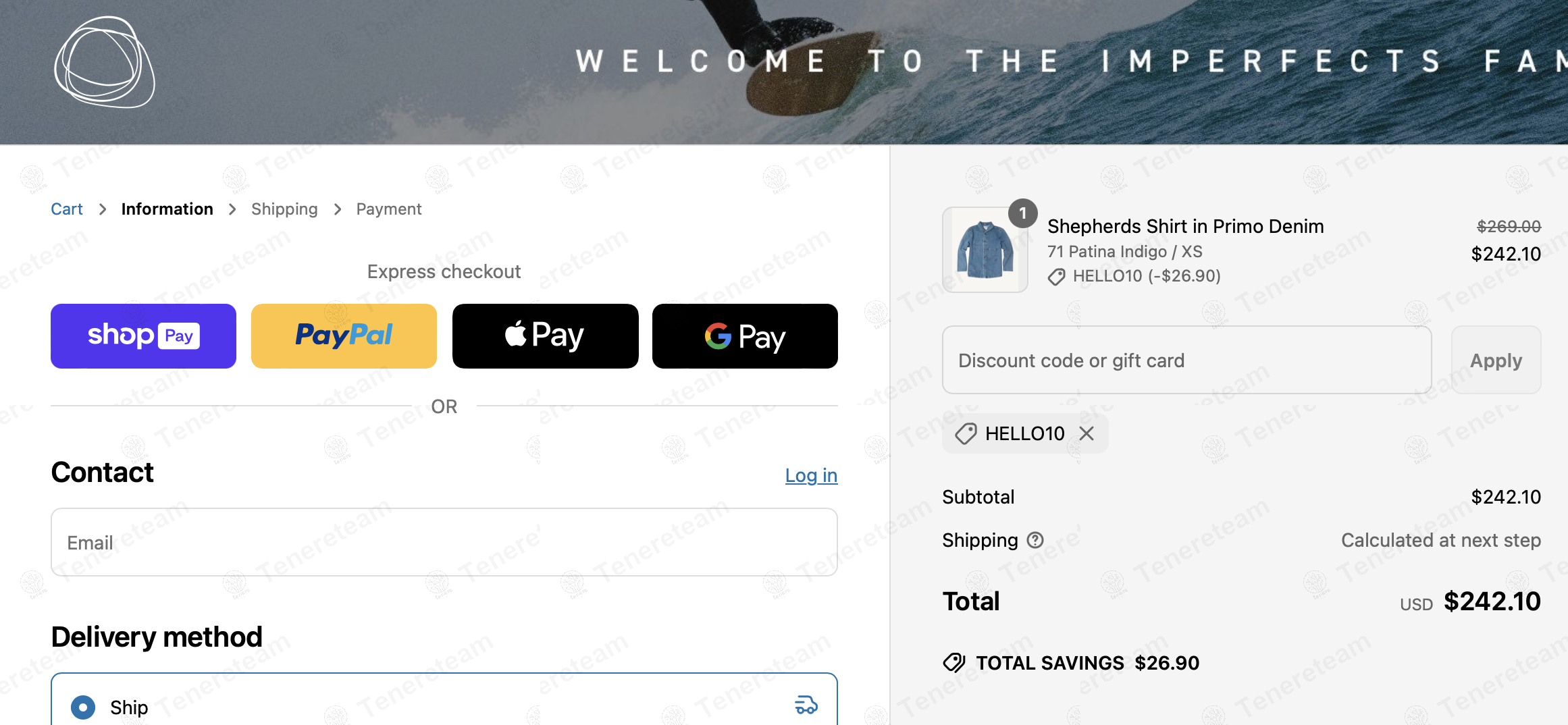Imperfects coupon code: 10% off with HELLO10. Tested and valid as 1 year ago.