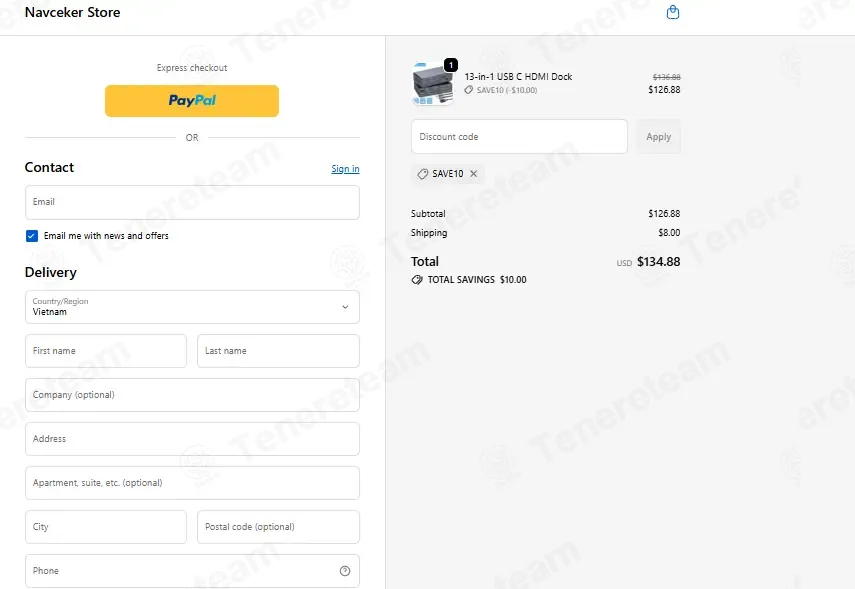 Navceker coupon code: $10 off with SAVE10. Tested and valid as 1 month ago.