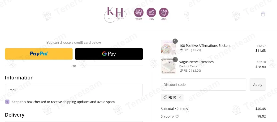 Horia Kadi coupon code: 10% off with FB10. Tested and valid as 10 months ago.