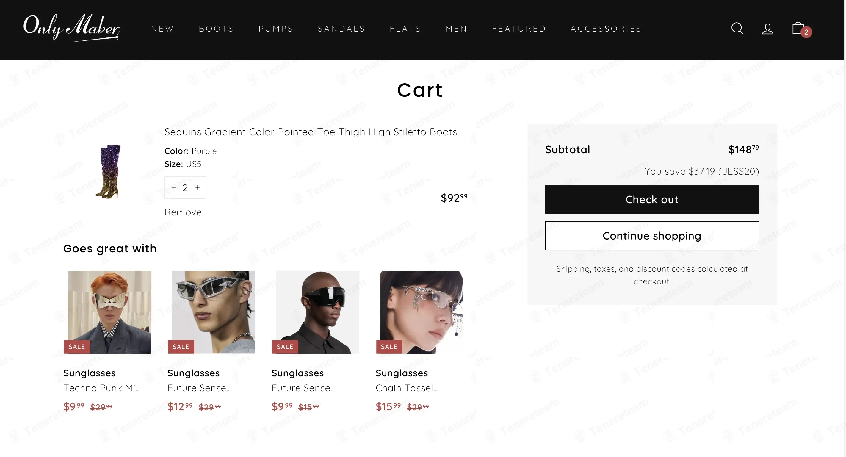 Only Maker coupon code: 20% off with JESS20. Tested and valid as 1 month ago.