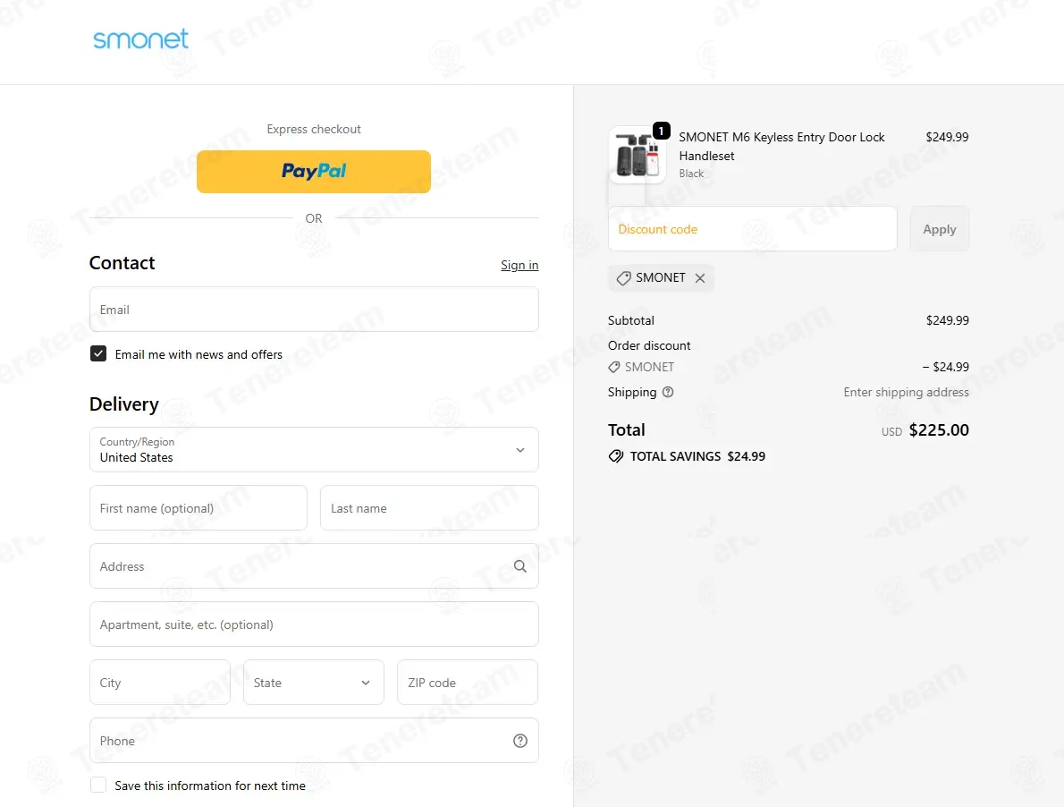 Smonet coupon code: 10% off with SMONET. Tested and valid as 1 day ago.