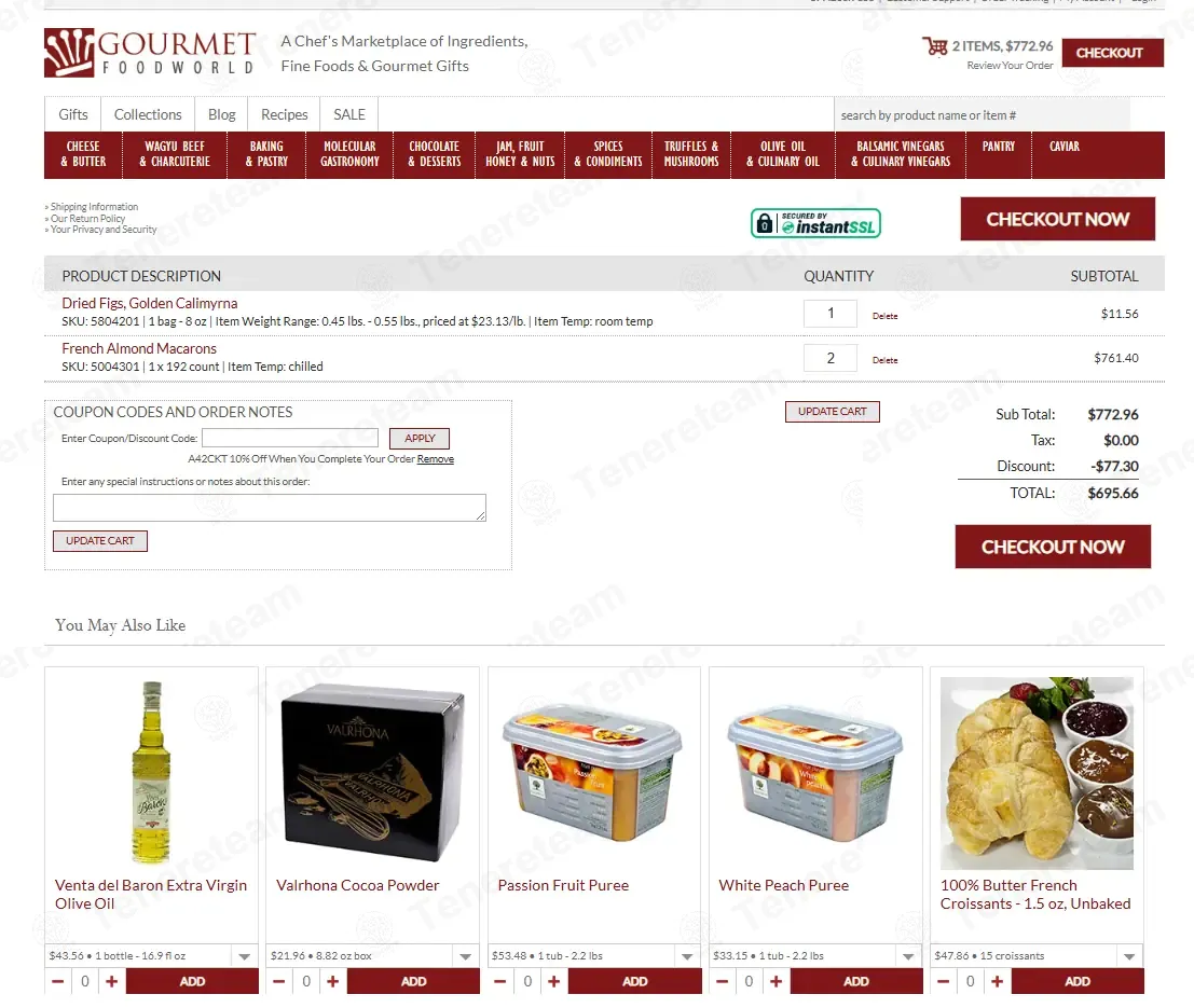 Gourmet Food World coupon code: 10% off with A42CKT. Tested and valid as 9 months ago.