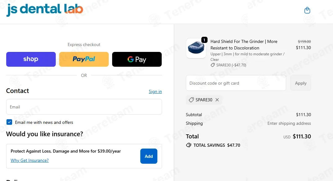 JS Dental Lab coupon code: 30% off with SPARE30. Tested and valid as 2 weeks ago.