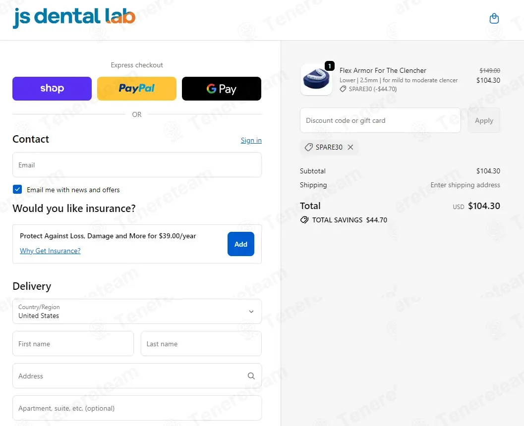 JS Dental Lab coupon code: 30% off with SPARE30. Tested and valid as 2 weeks ago.