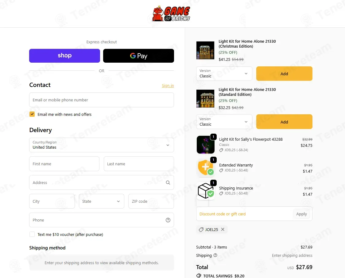 Game Of Bricks coupon code: 25% off with Joel25. Tested and valid as 1 month ago.