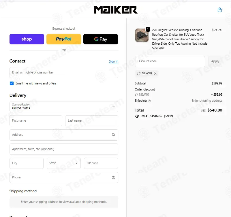 Maiker Offroad coupon code: 10% off with NEW10. Tested and valid as 1 month ago.
