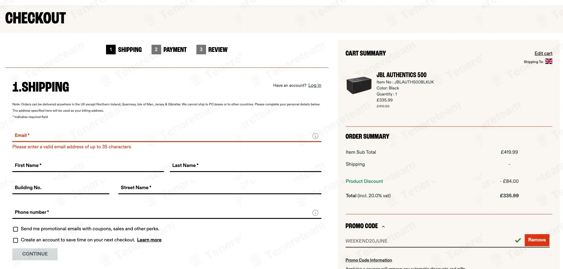 JBL UK coupon code: 20% off with WEEKEND20JUNE. Tested and valid as 1 day ago.