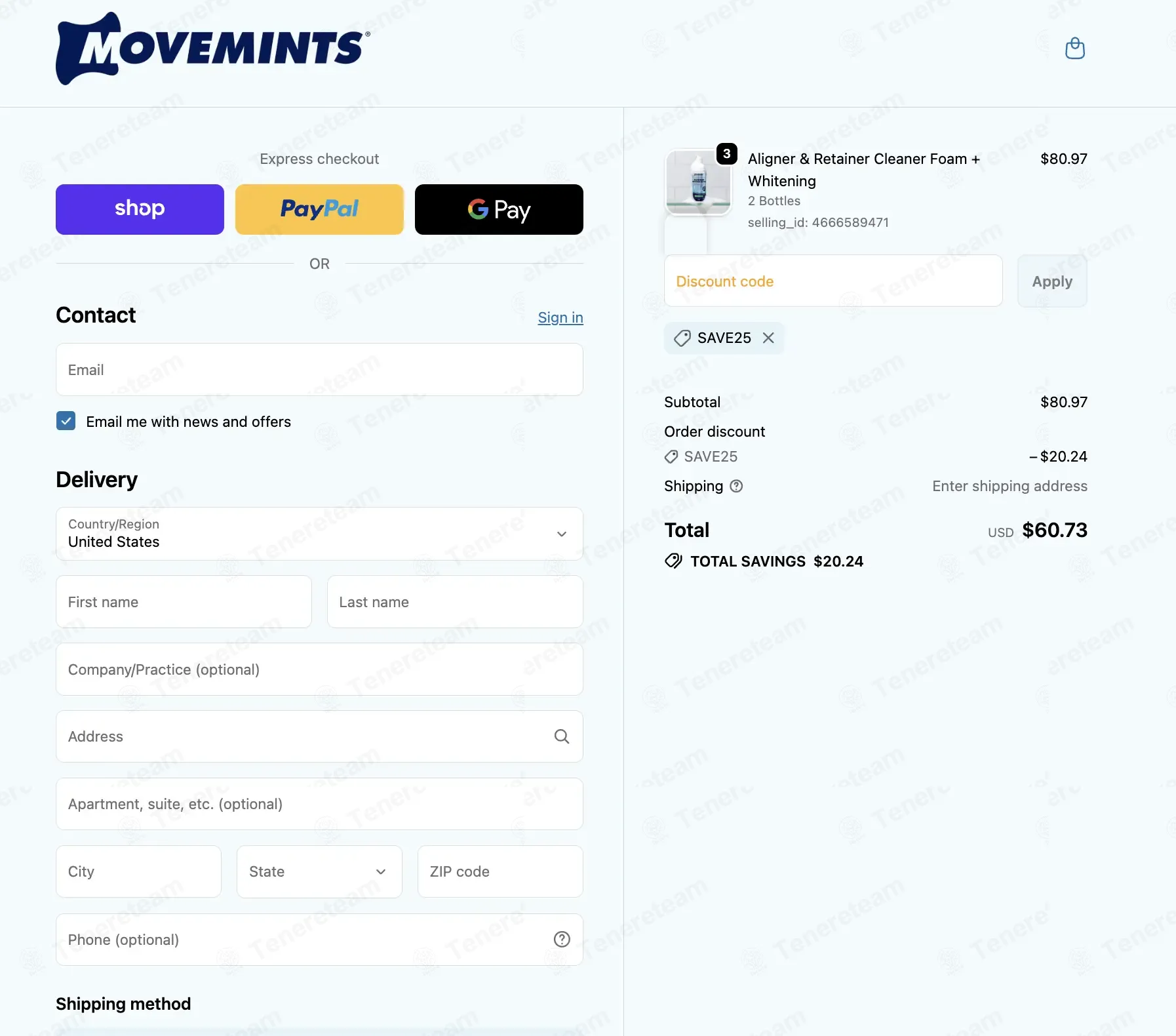 Movemints coupon code: 25% off with SAVE25. Tested and valid as 3 weeks ago.