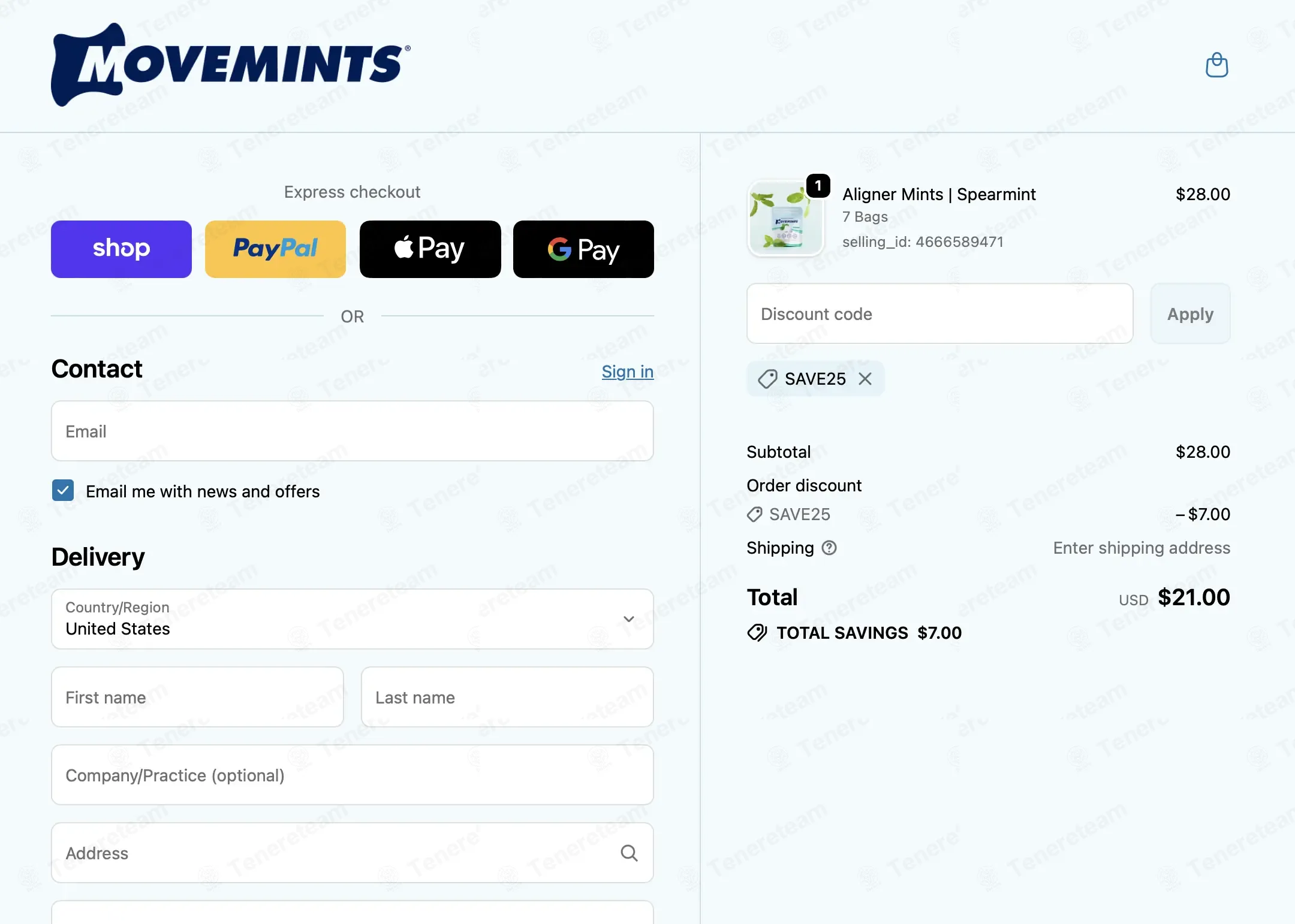 Movemints coupon code: 25% off with SAVE25. Tested and valid as 3 weeks ago.