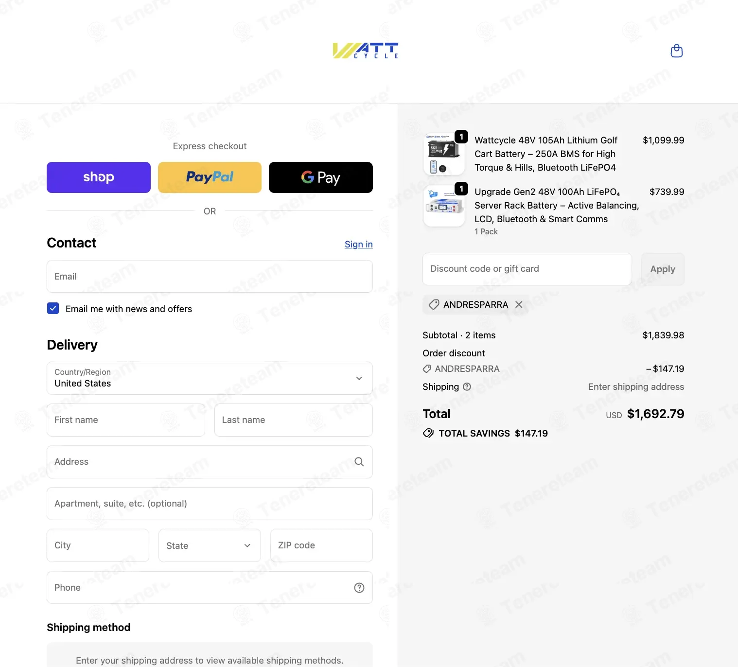Watt Cycle coupon code: 8% off with ANDRESPARRA. Tested and valid as 6 months ago.