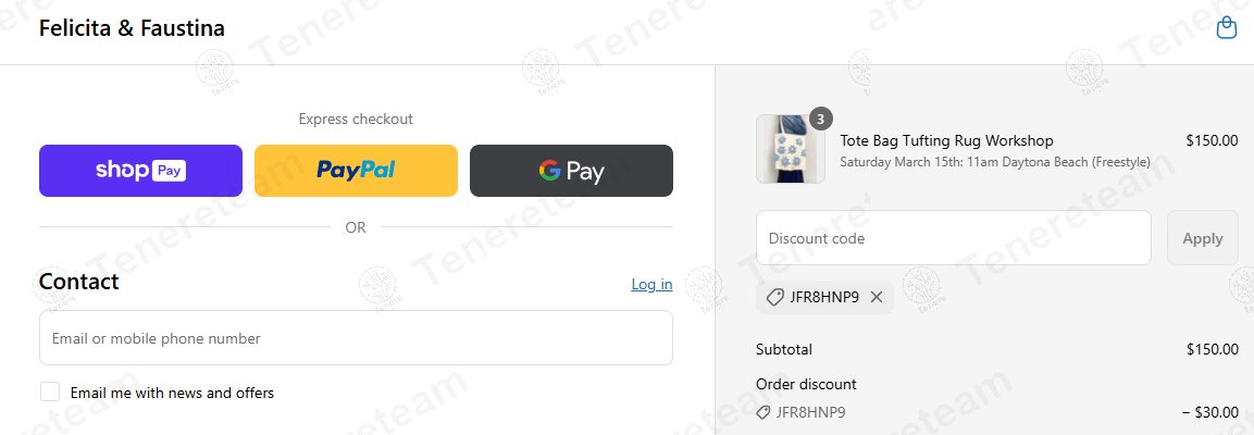 Felicita and Faustina coupon code: 20% off with JFR8HNP9. Tested and valid as 1 year ago.