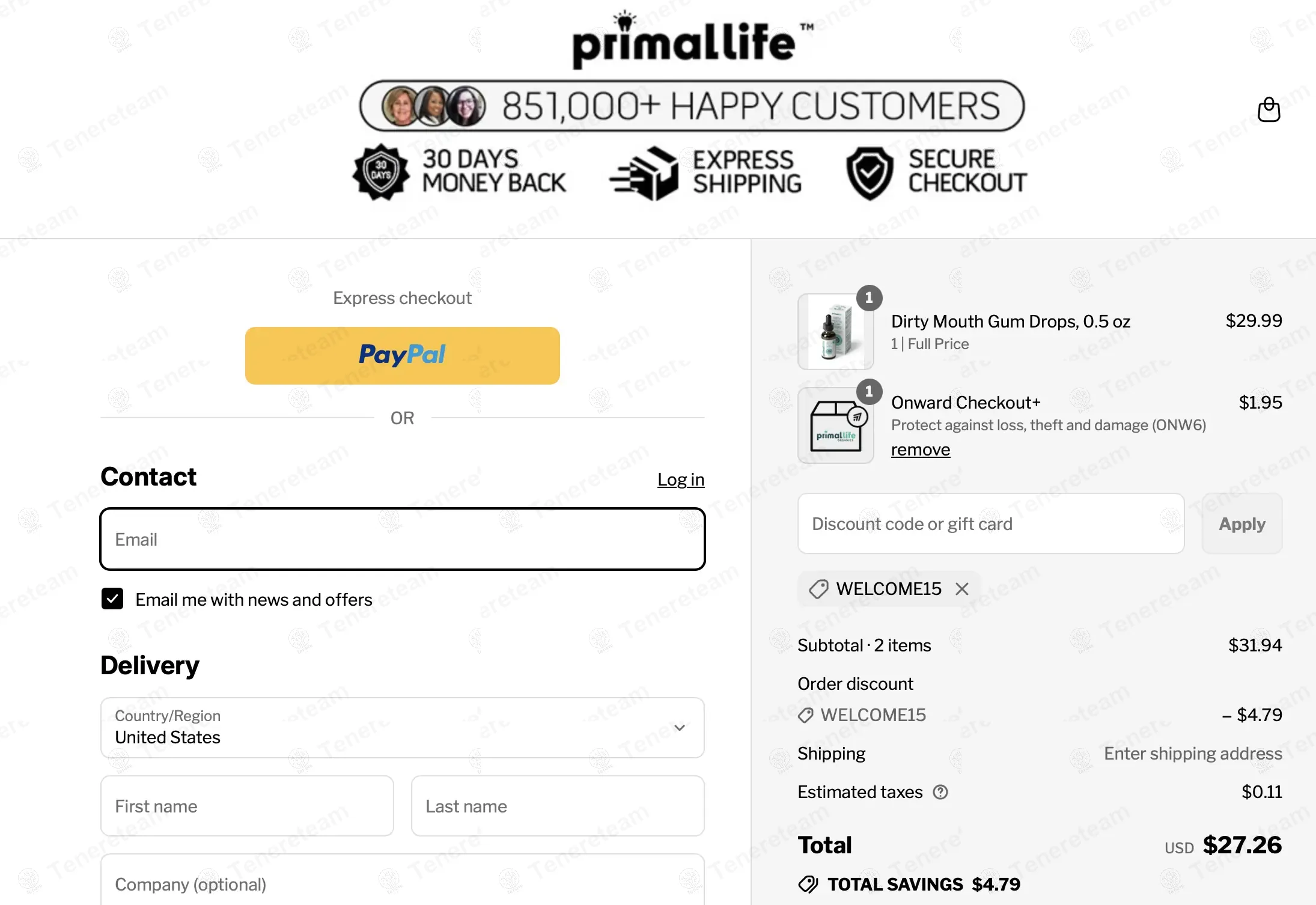Primal Life Organics coupon code: 15% off with WELCOME15. Tested and valid as 10 months ago.