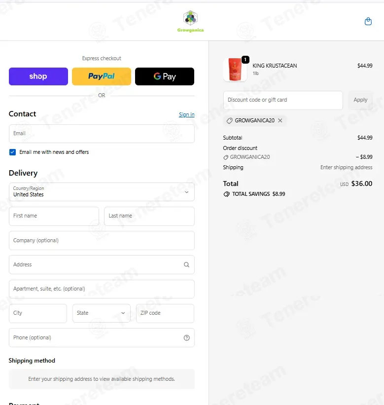 Growganica coupon code: 20% off with GROWGANICA20. Tested and valid as 3 weeks ago.