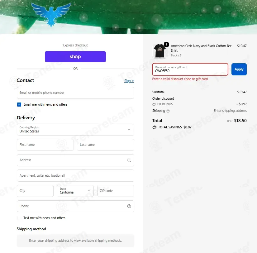 Find Your Coast coupon code: 10% off with CWOFF50. Tested and valid as 1 month ago.