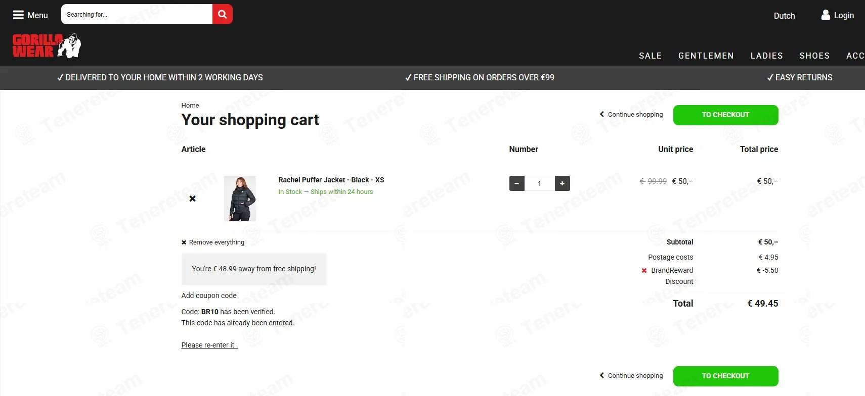 Gorilla Wear coupon code: 10% off with BR10. Tested and valid as 2 months ago.