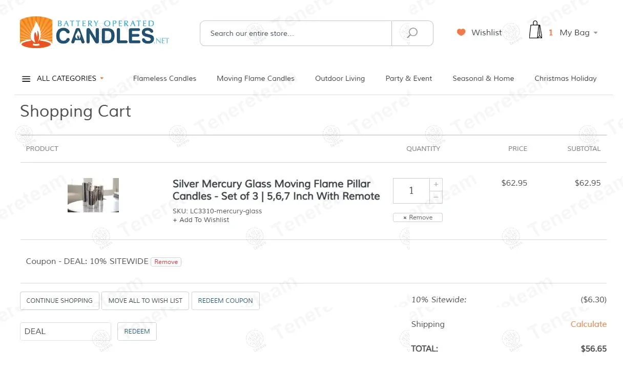 Battery Operated Candles coupon code: 10% off with DAEF. Tested and valid as 1 year ago.