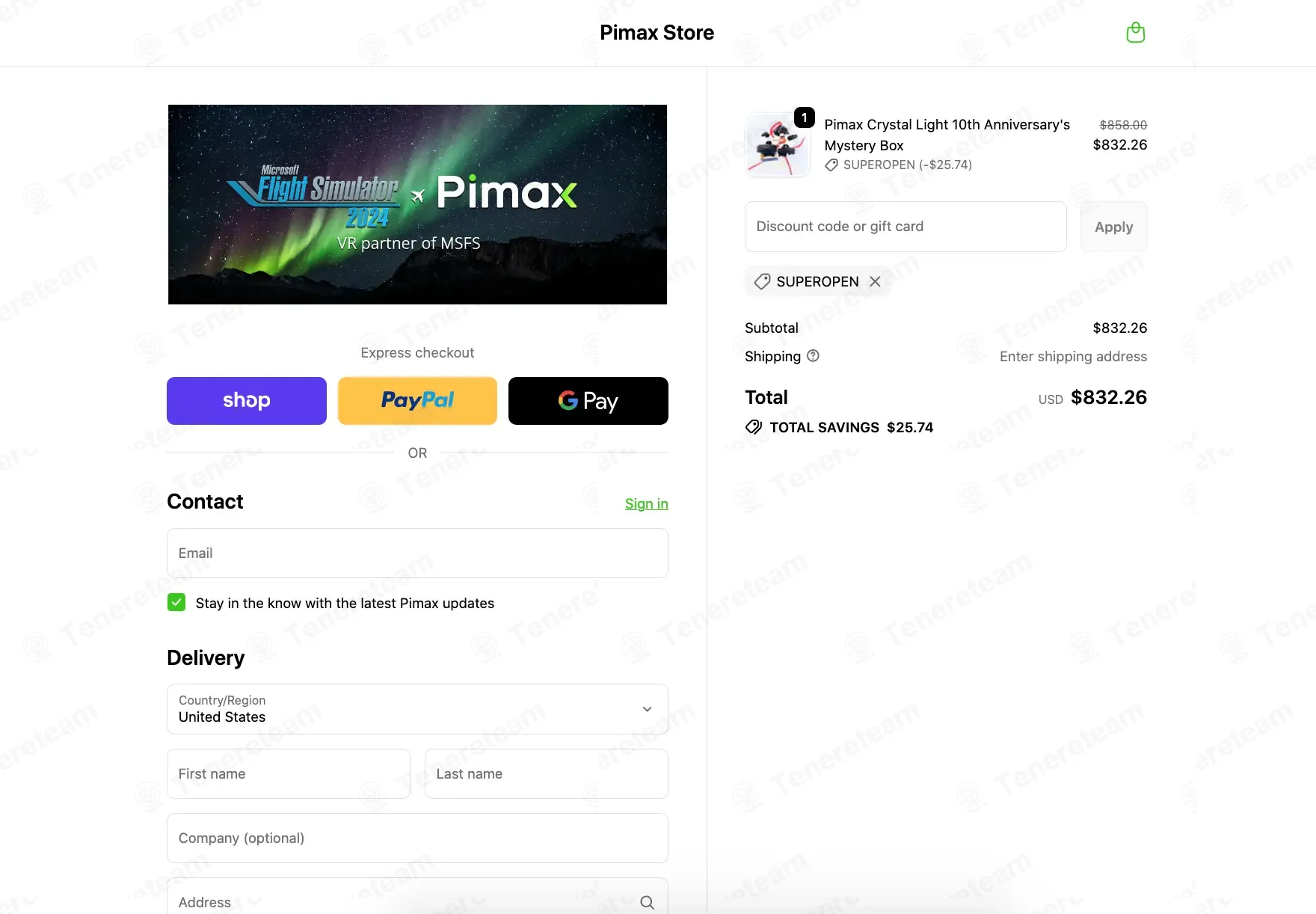 Pimax coupon code: 3% off with SUPEROPEN. Tested and valid as 2 months ago.
