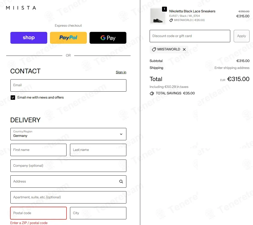 Miista coupon code: 10% off with MIISTAWORLD. Tested and valid as 6 months ago.