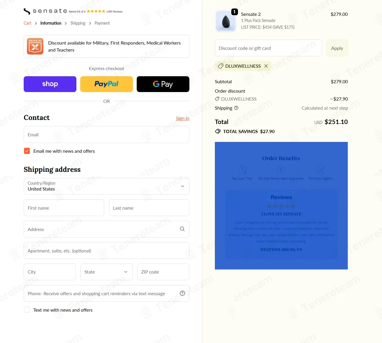 Sensate US coupon code: 10% off with DLUXWELLNESS. Tested and valid as 4 months ago.