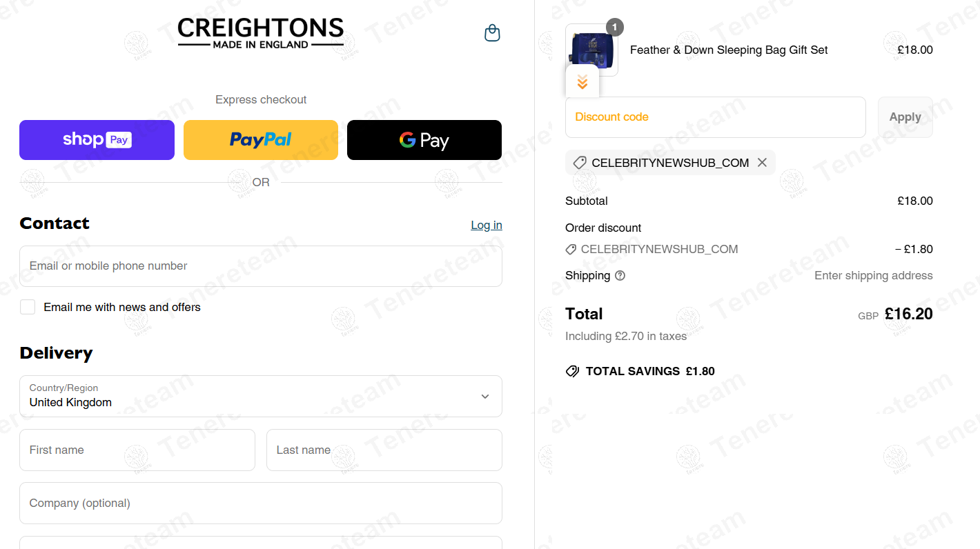 Creightons coupon code: 10% off with CELEBRITYNEWSHUB_COM. Tested and valid as 1 year ago.