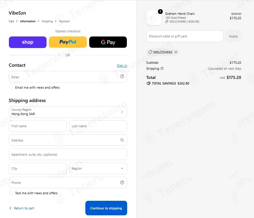 VibeSzn coupon code verified as working at checkout