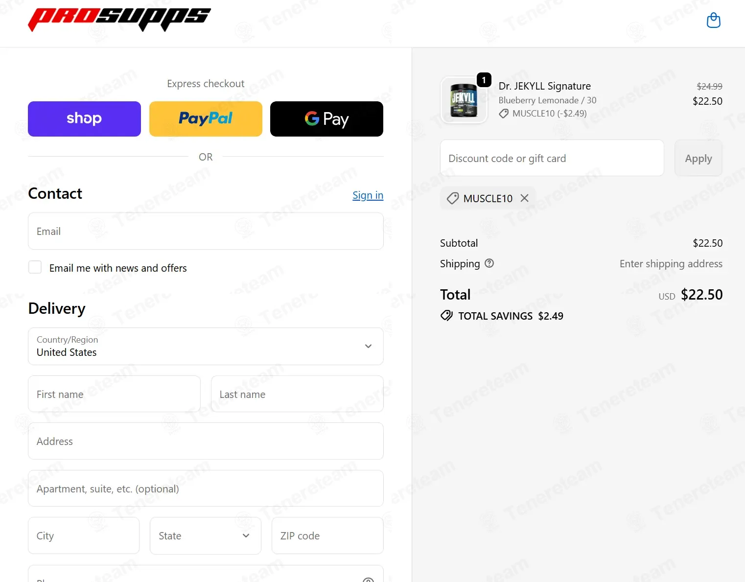 ProSupps coupon code: 10% off with MUSCLE10. Tested and valid as 1 month ago.