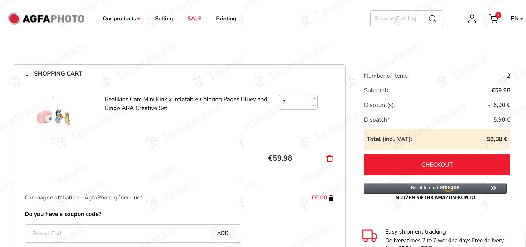 AgfaPhoto GTC DE apply coupon code
