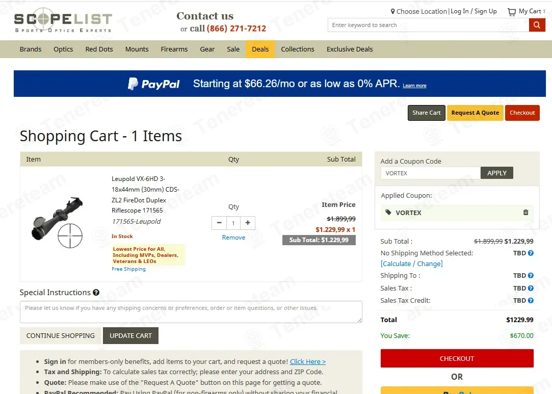 Scopelist coupon code: 10% off with VORTEX. Tested and valid as 2 months ago.