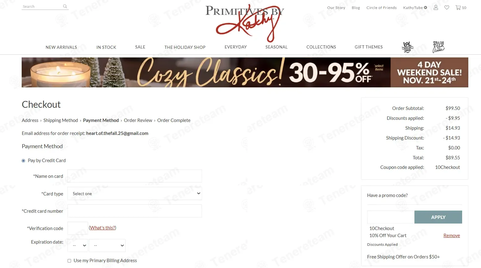 Primitives By Kathy apply coupon code
