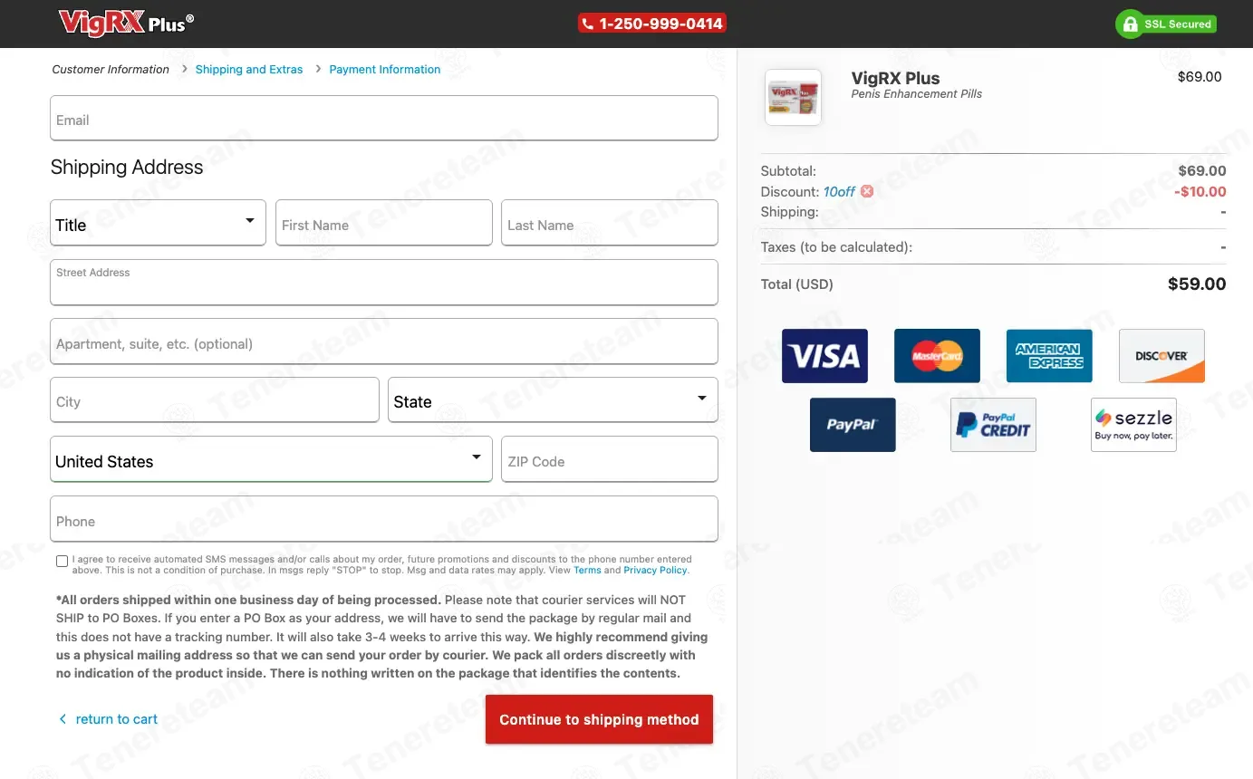 VigRX Plus coupon code: $10 off with 10OFF. Tested and valid as 1 month ago.