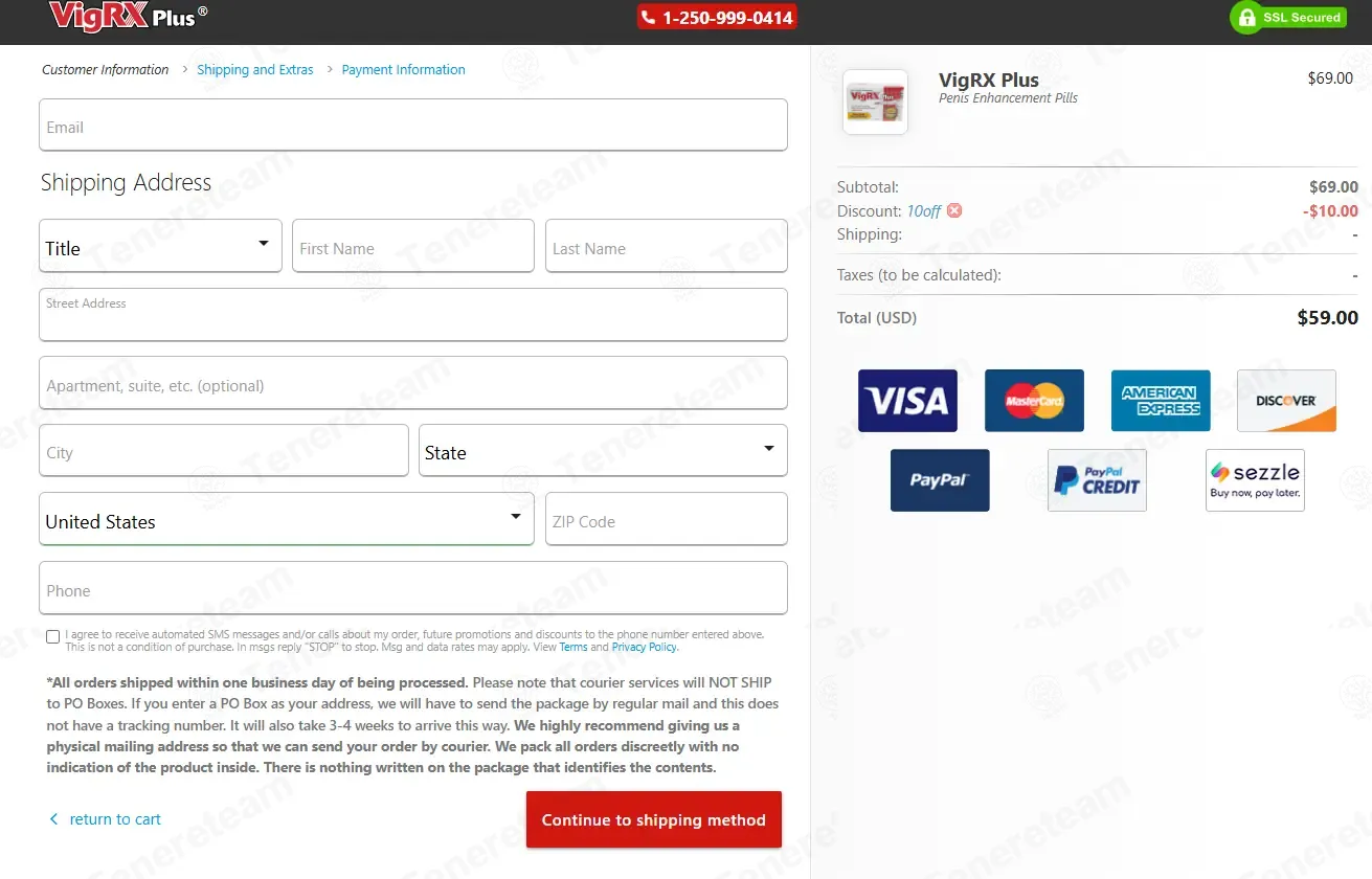 VigRX Plus coupon code: $10 off with 10OFF. Tested and valid as 1 month ago.