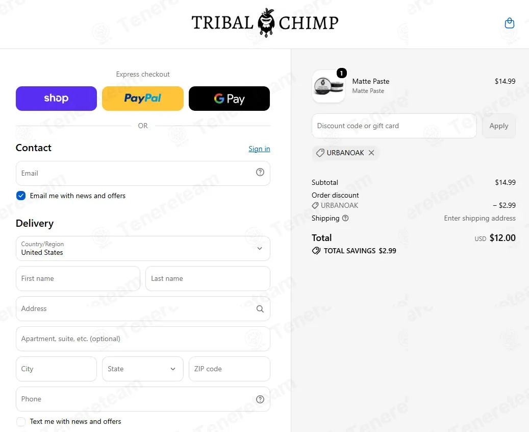Tribal Chimp coupon code: 20% off with URBANOAK. Tested and valid as 6 days ago.