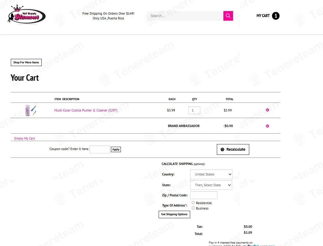 Nail Supply Glamour coupon code: 15% off with POLISHED15. Tested and valid as 3 weeks ago.