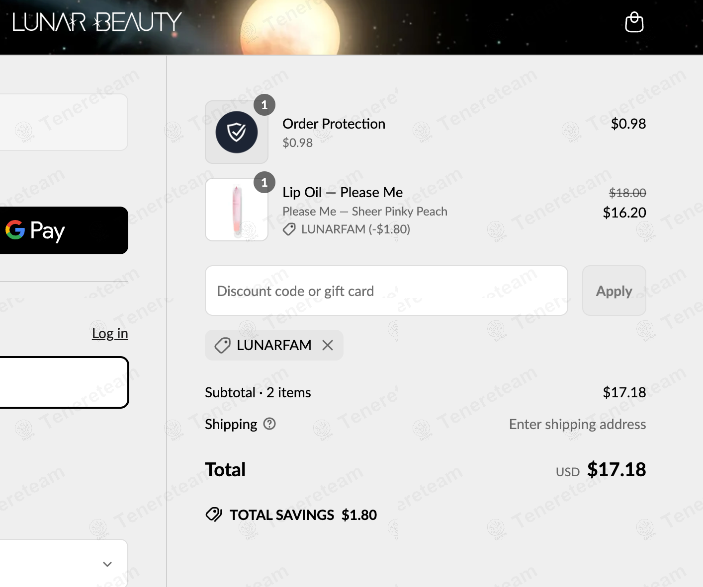 Lunar Beauty coupon code: 10% off with LUNARFAM. Tested and valid as 6 months ago.