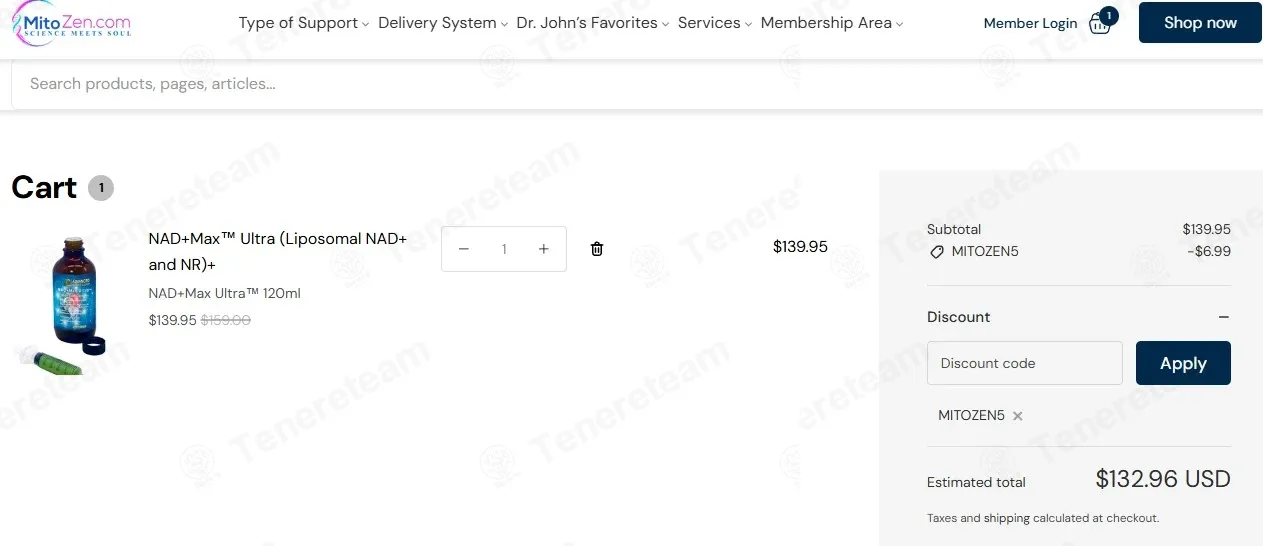 MitoZen coupon code: 5% off with MITOZEN5. Tested and valid as 1 month ago.